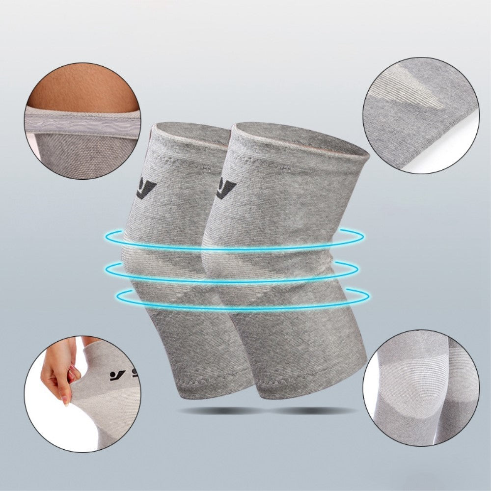 Knäskydd av bambu- och kolfiber