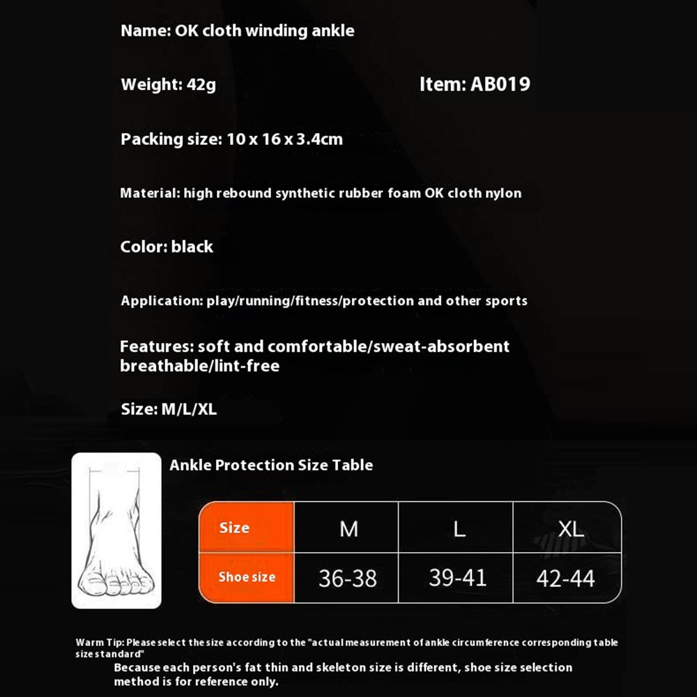 Lättviktigt stöd för fotledsortos