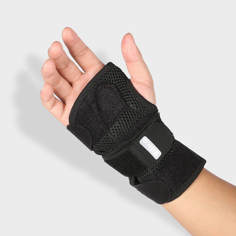 Andningsbart och slitstarkt stöd för handledsortos