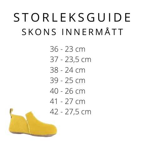 Fårskinnstofflor Innsbruck Yellow/Creme