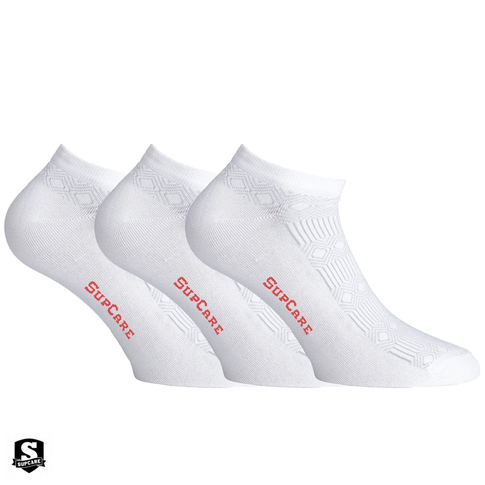 3-pack Bambusockor ankel Vit