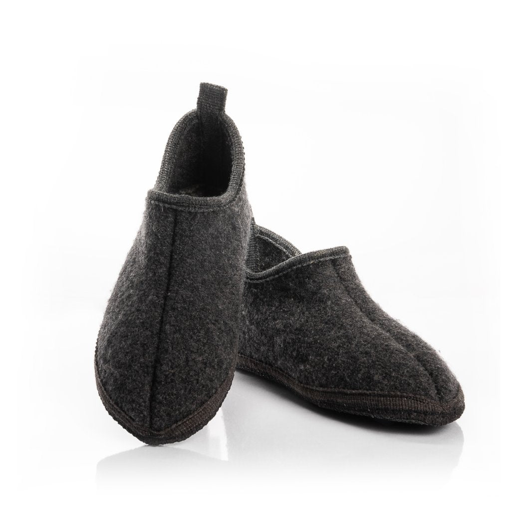 Ulltofflor - Ulle Cottage Dam/Herr - Dark Grey Melange