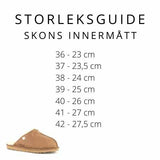 Fårskinnstofflor Axelda Åbo Chestnut/Creme