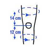 Storlek XXS -Genu-GO Knäskydd för minskad svullnad.