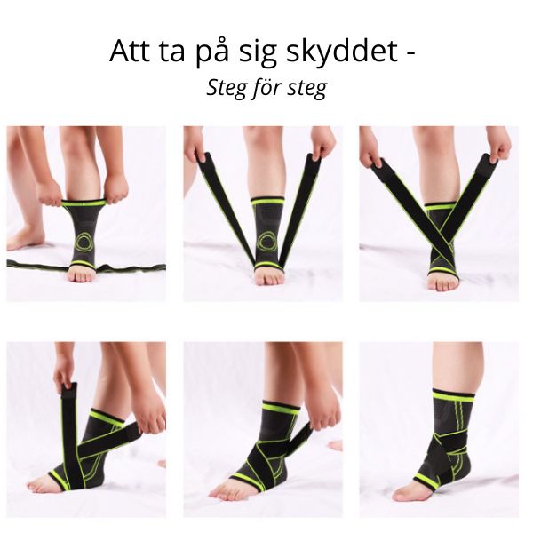 Fotledsskydd Flexible - Grön/Svart