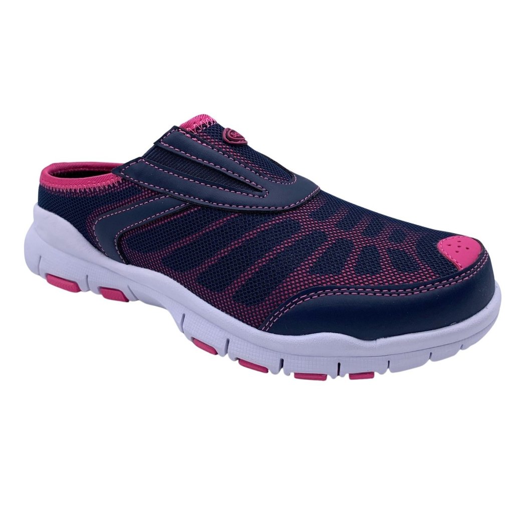 Storlek 37 - Scholl Jump Next Toffel - Dark blue/Pink