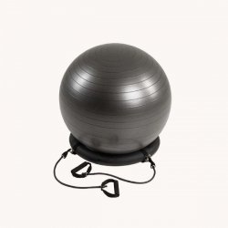 Pilatesboll med träningsband
